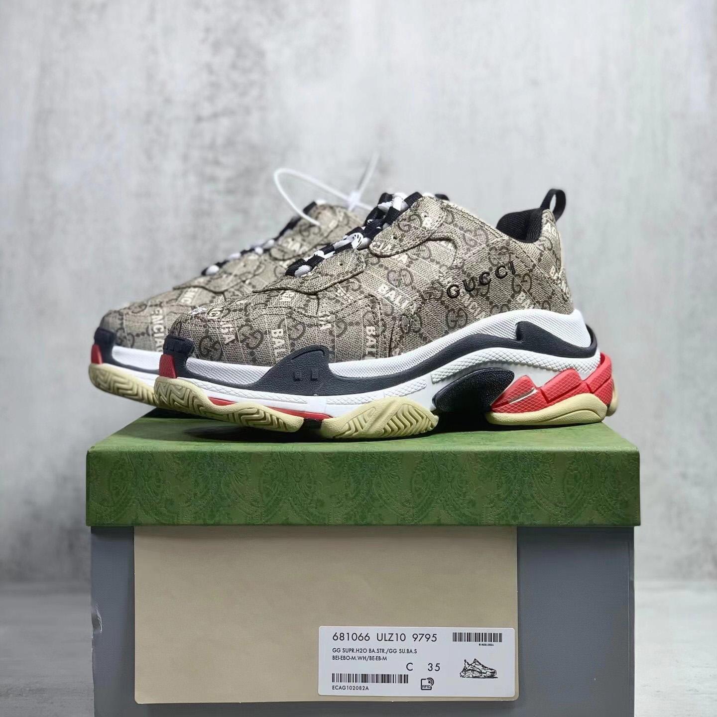 Gucci x Balenciaga Triple S Sneaker  - FashionPlug
