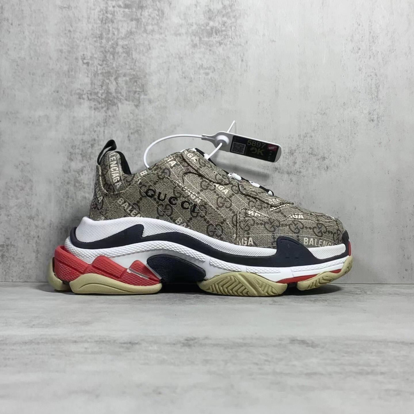 Gucci x Balenciaga Triple S Sneaker  - FashionPlug