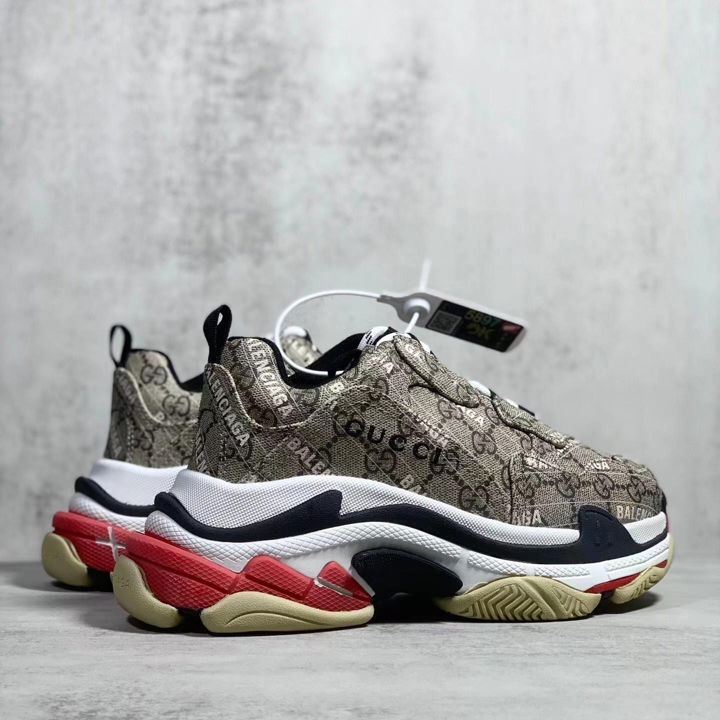 Gucci x Balenciaga Triple S Sneaker  - FashionPlug