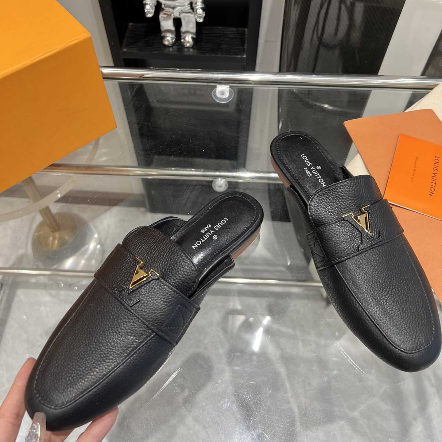 Louis Vuitton LV Capri Open Back Loafer   1AC7NE - FashionPlug