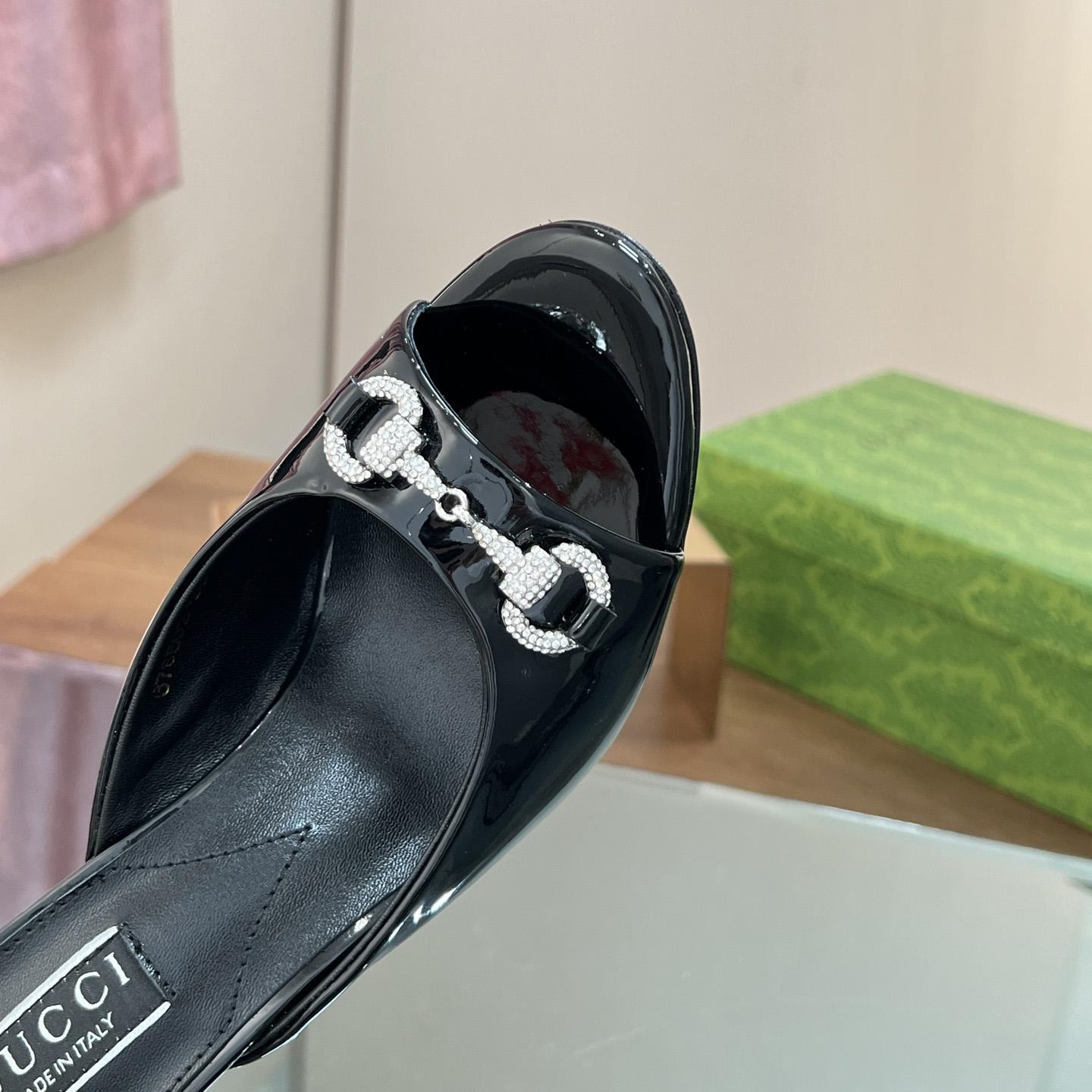 Gucci Women's Horsebit Mid-heel Slide Sandal - FashionPlug