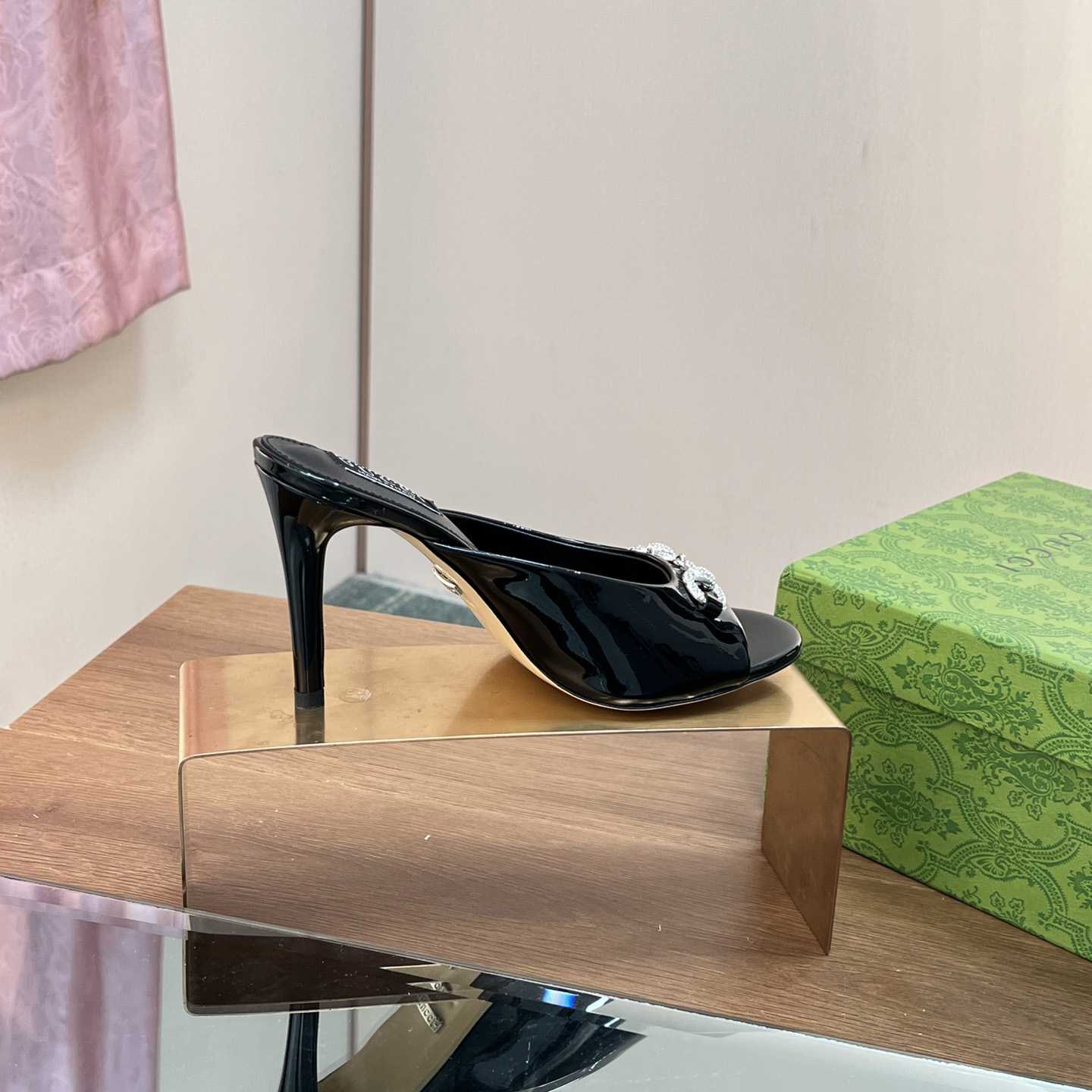 Gucci Women's Horsebit Mid-heel Slide Sandal - FashionPlug