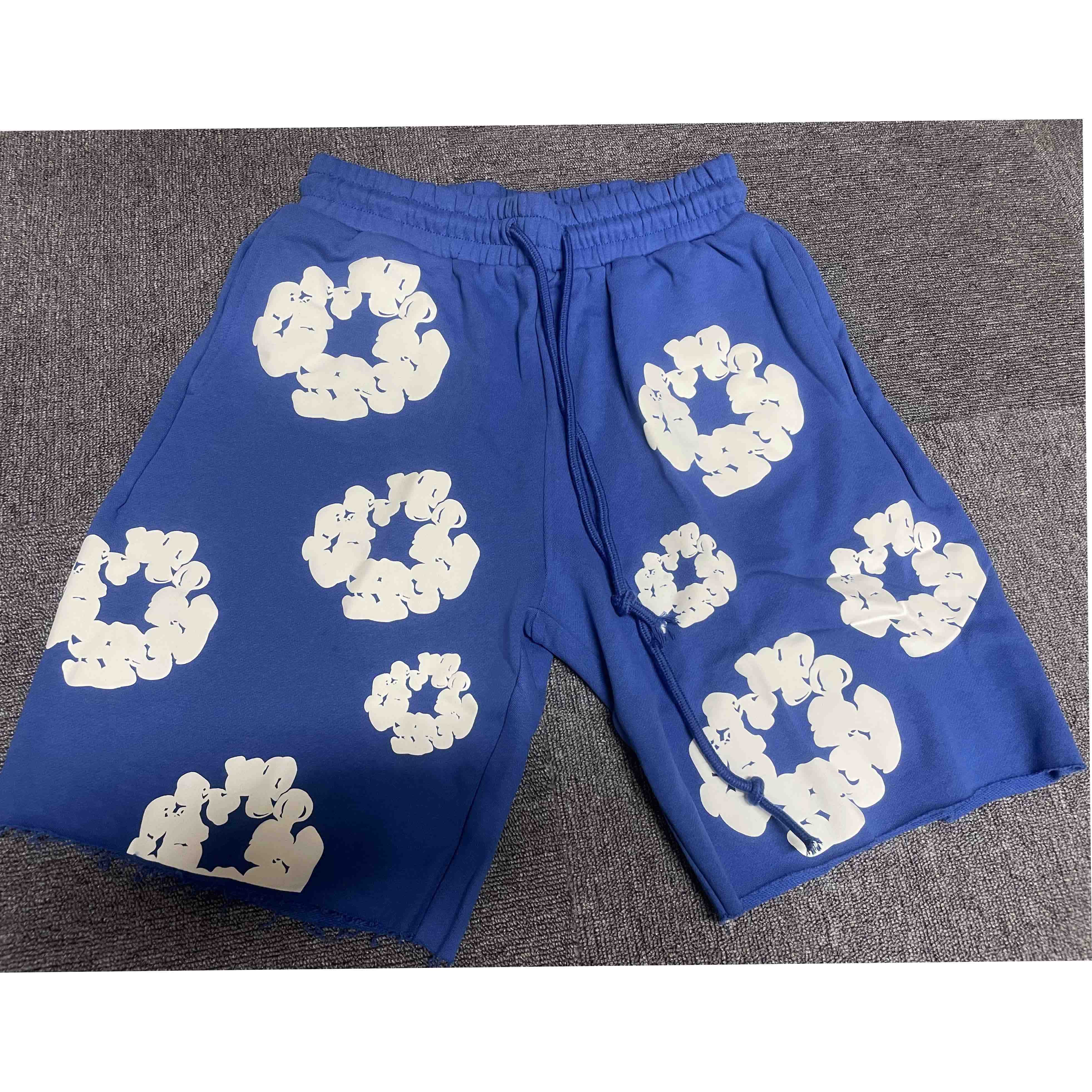 Denim Tears Cotton Wreath Sweat Shorts - FashionPlug