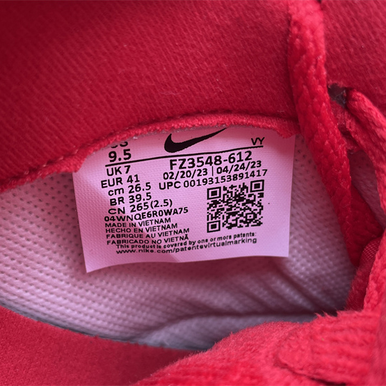 Nike Dunk Low GS “Valentine's Day” Sneaker        FZ3548-612 - FashionPlug