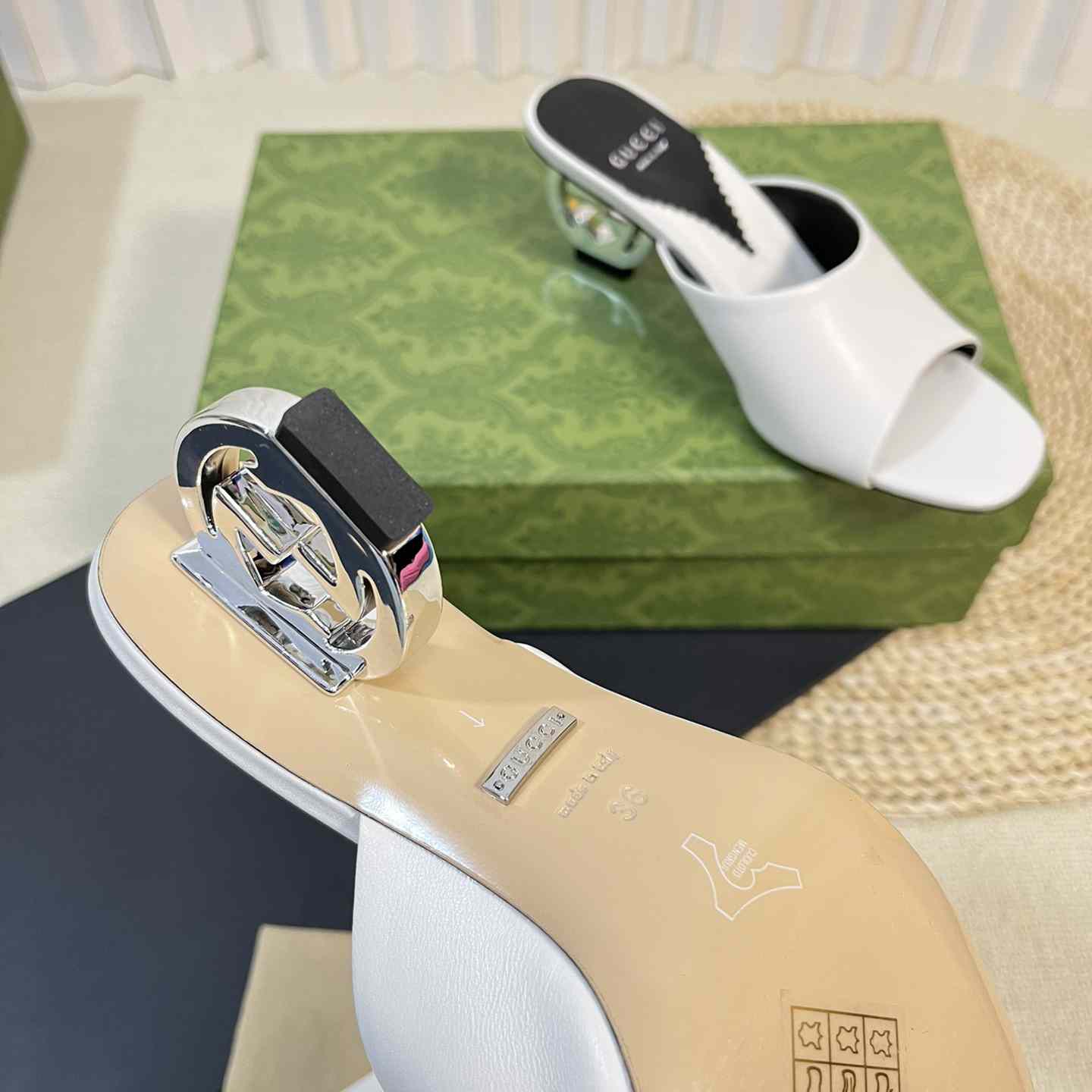 Gucci Women's Interlocking G Heel Sandal - FashionPlug