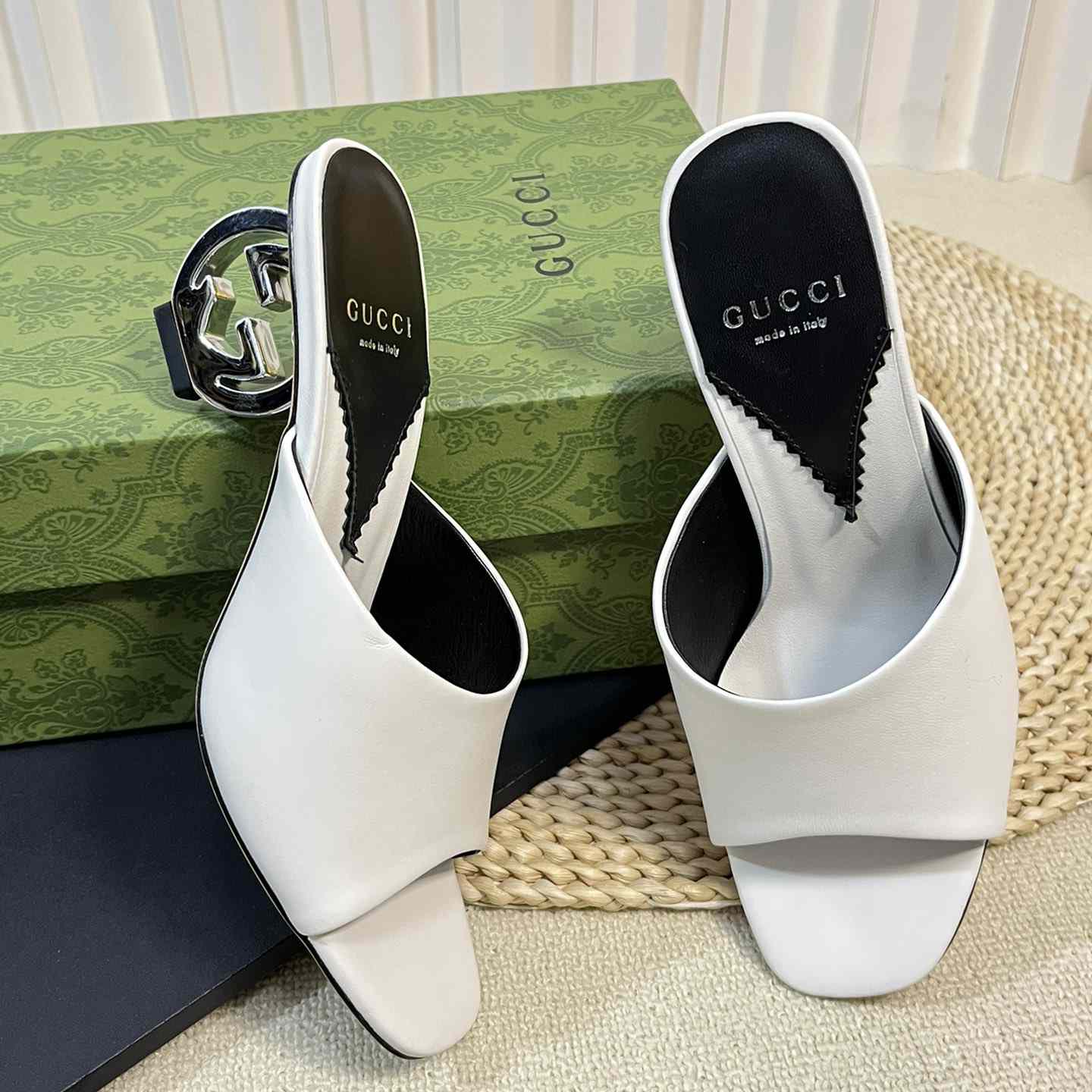 Gucci Women's Interlocking G Heel Sandal - FashionPlug