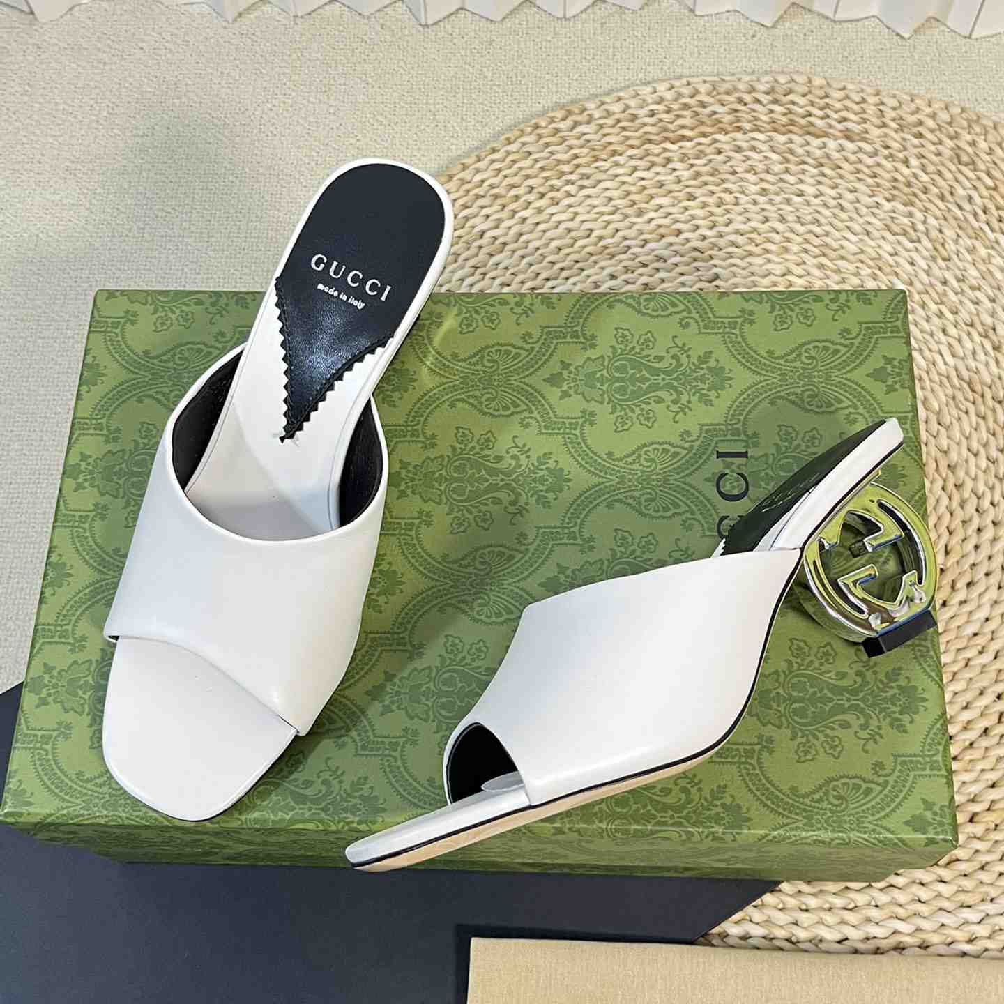Gucci Women's Interlocking G Heel Sandal - FashionPlug