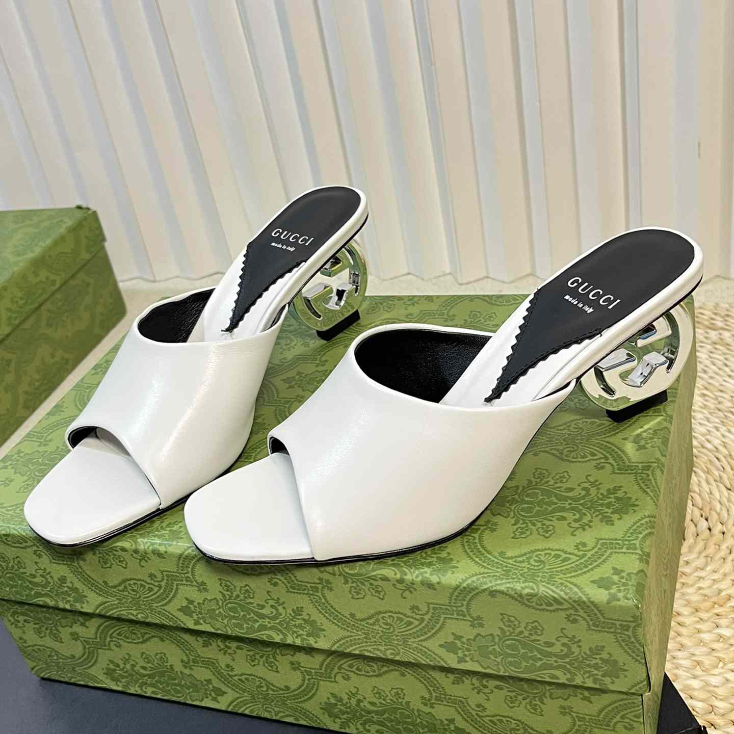 Gucci Women's Interlocking G Heel Sandal - FashionPlug