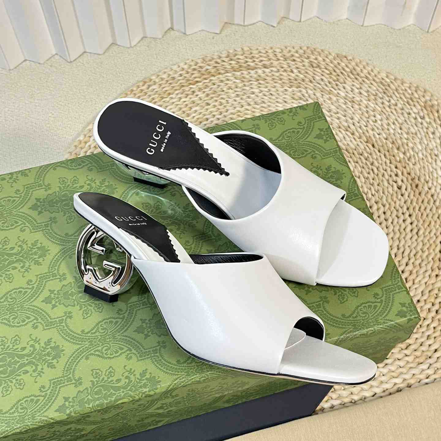 Gucci Women's Interlocking G Heel Sandal - FashionPlug