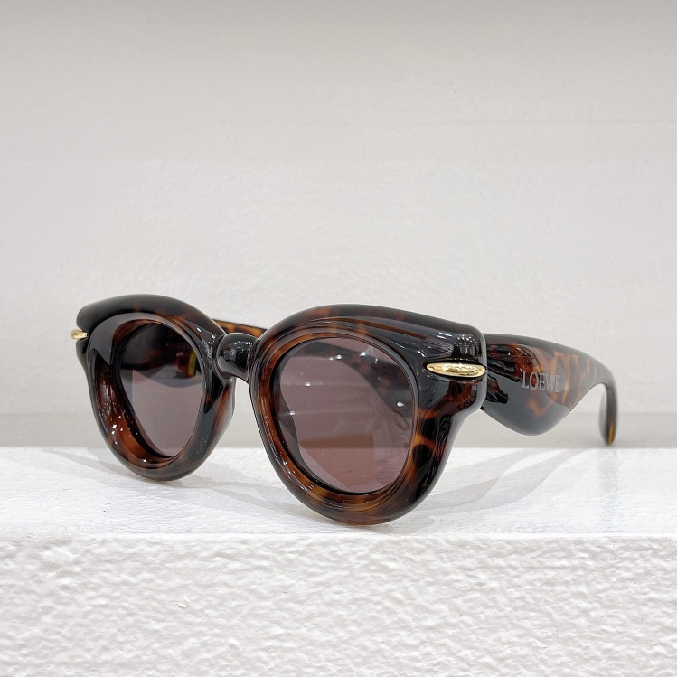 Loewe Inflated Round Sunglasses In Nylon - FashionPlug