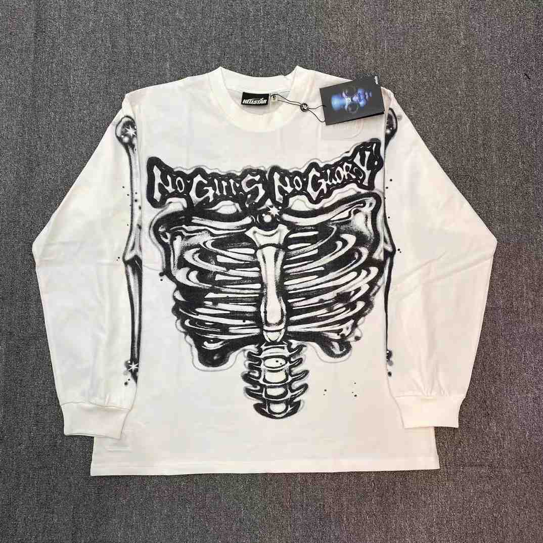 Hellstar Airbrushed Bones Longsleeve - FashionPlug