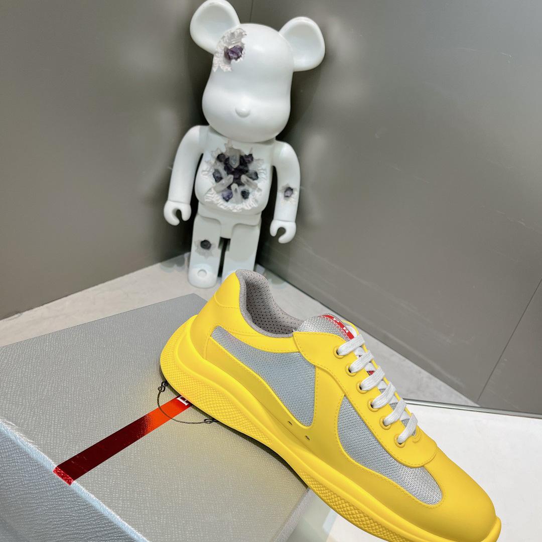 Prada America's Cup Soft Rubber And Bike Fabric Sneakers - FashionPlug