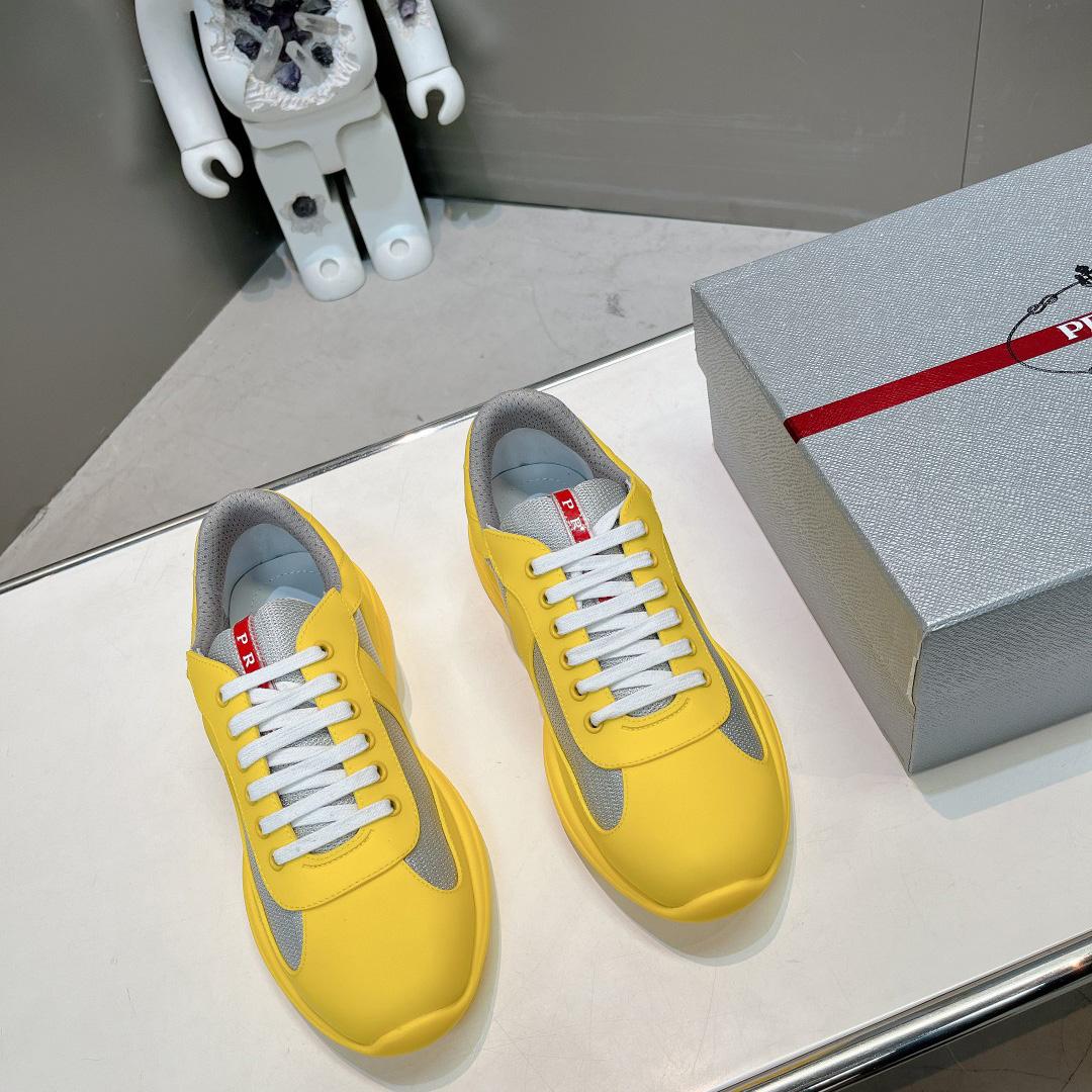 Prada America's Cup Soft Rubber And Bike Fabric Sneakers - FashionPlug