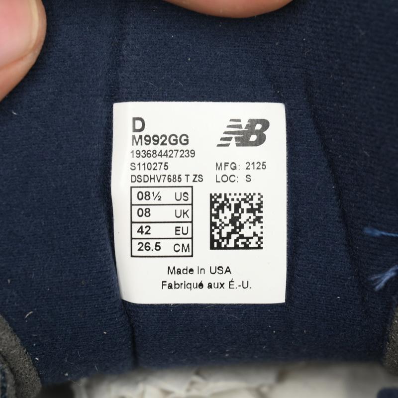 New Balance 992 Navy Blue Sneakers      M992GG  - FashionPlug