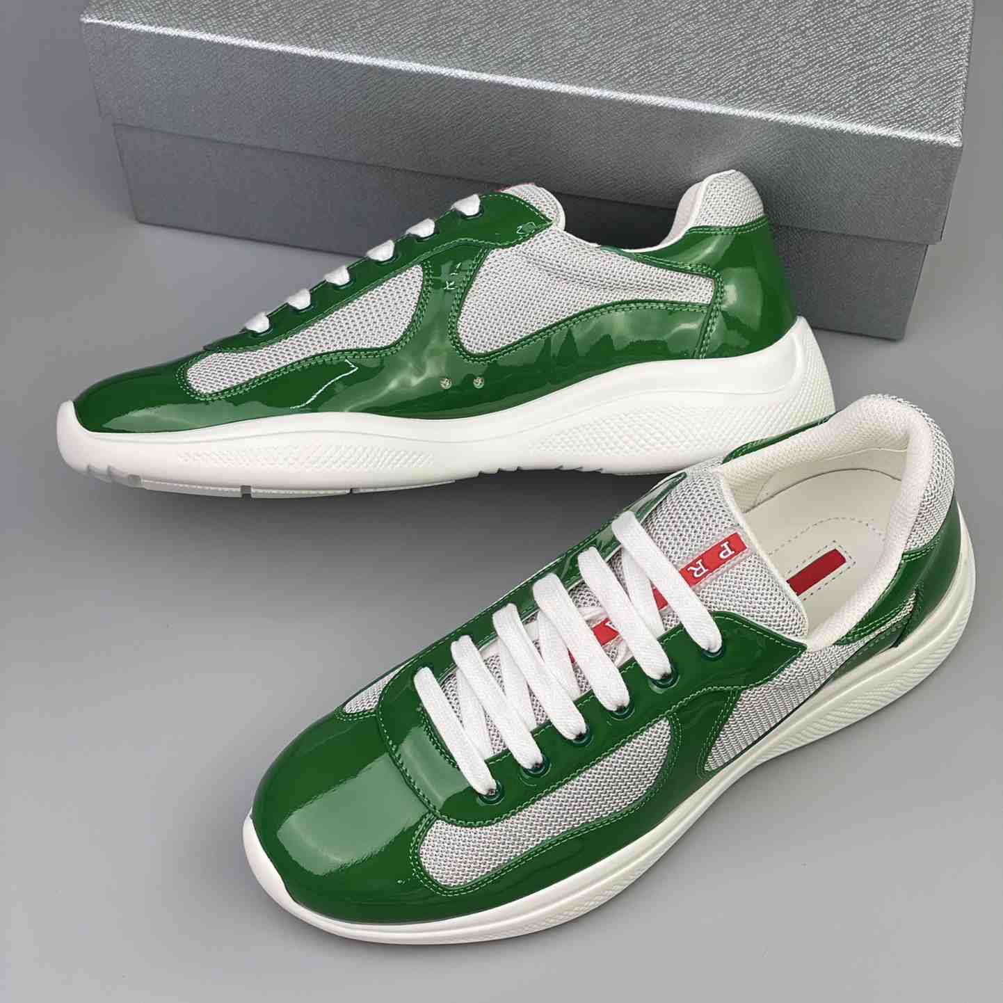 Prada Male America's Cup Sneaker  - FashionPlug