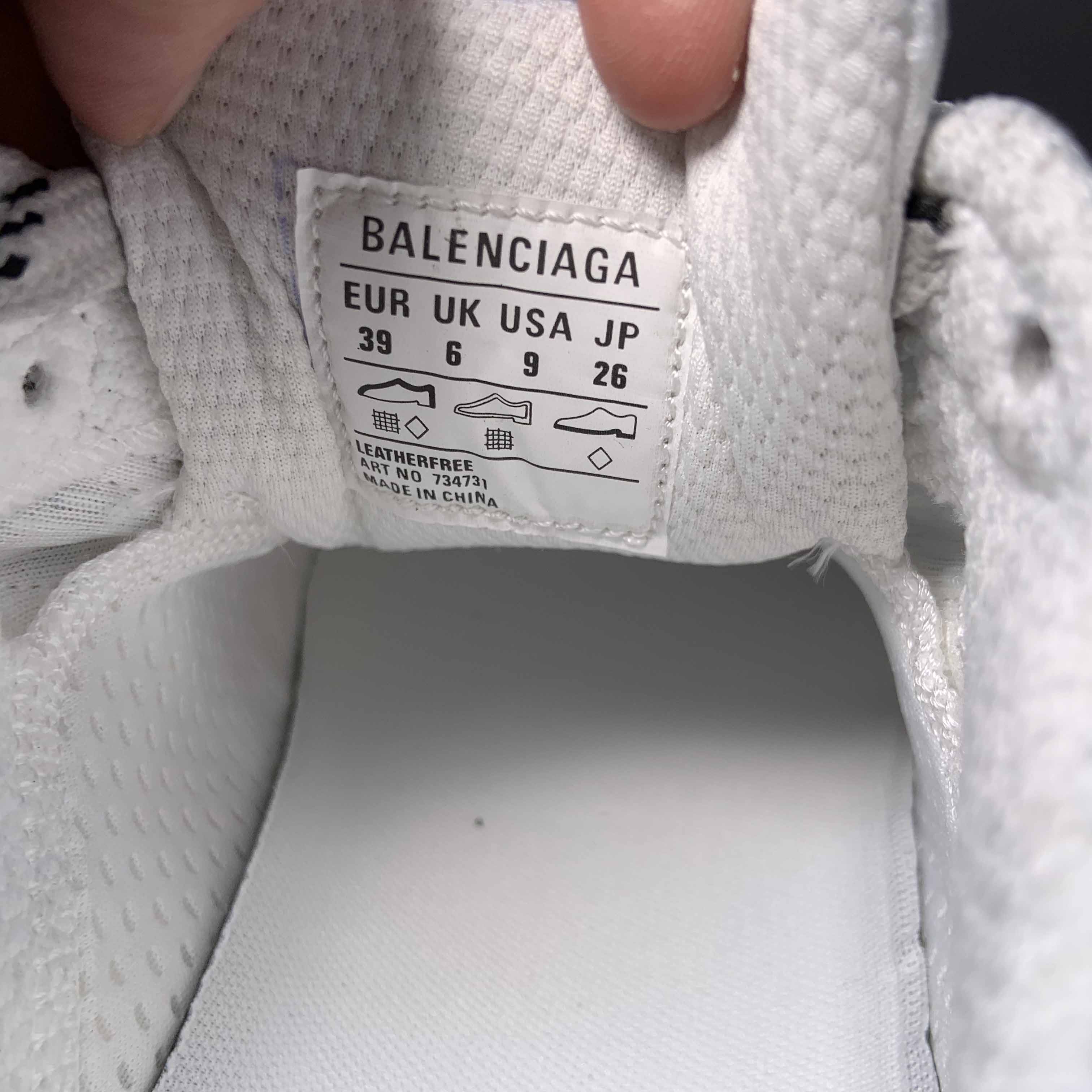 Balenciaga 3XL Sneaker In White/Yellow And Blue - FashionPlug