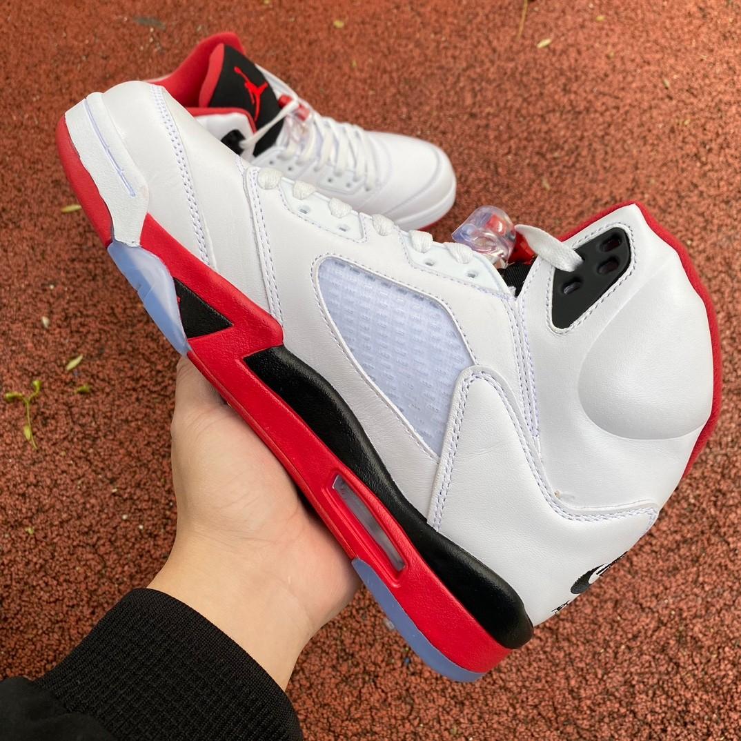 Air Jordan 5 Fire Red Sneakers     136027/440888-120 - FashionPlug
