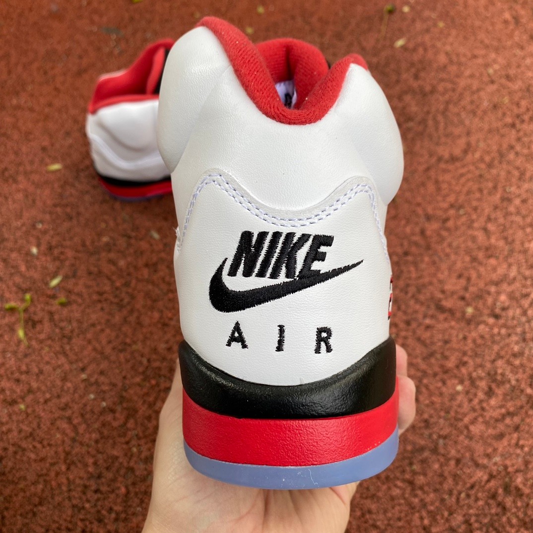 Air Jordan 5 Fire Red Sneakers     136027/440888-120 - FashionPlug