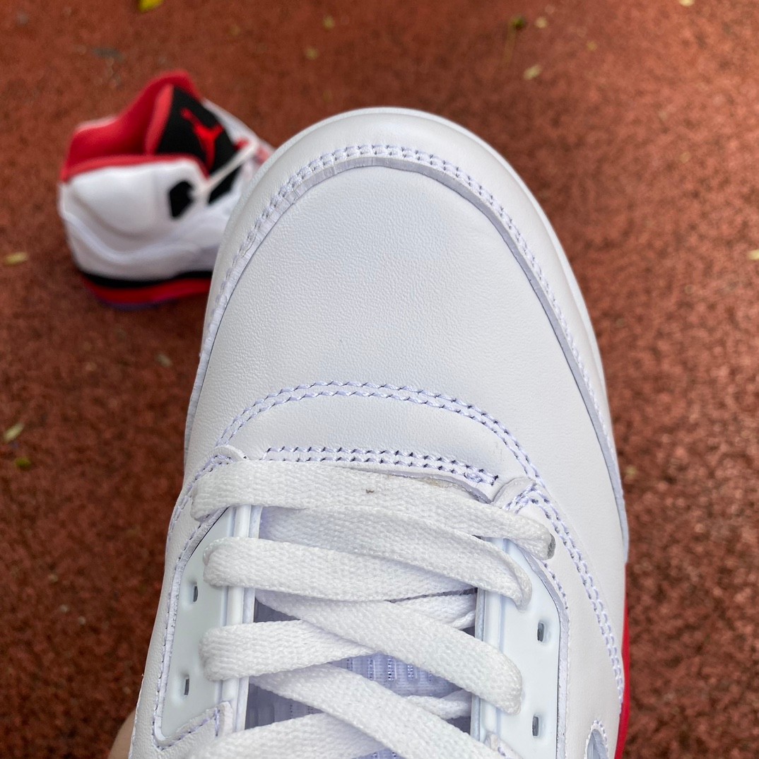 Air Jordan 5 Fire Red Sneakers     136027/440888-120 - FashionPlug