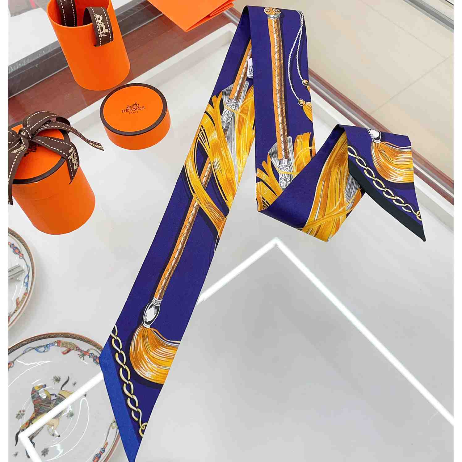 Hermes Cavalcades Twilly - FashionPlug