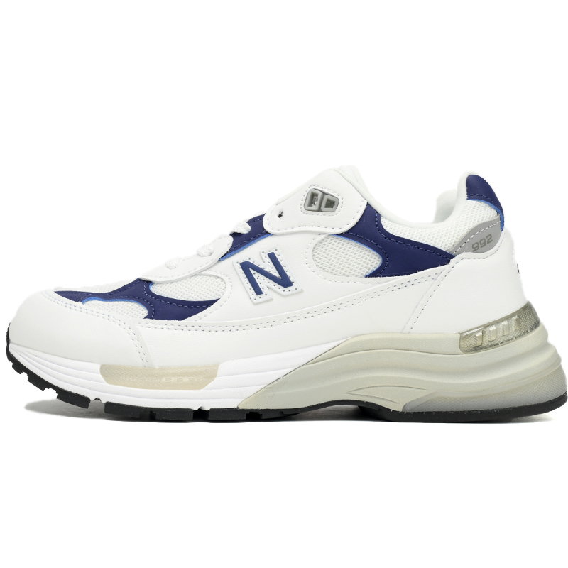 New Balance 992 White Blue Sneakers      M992EC  - FashionPlug