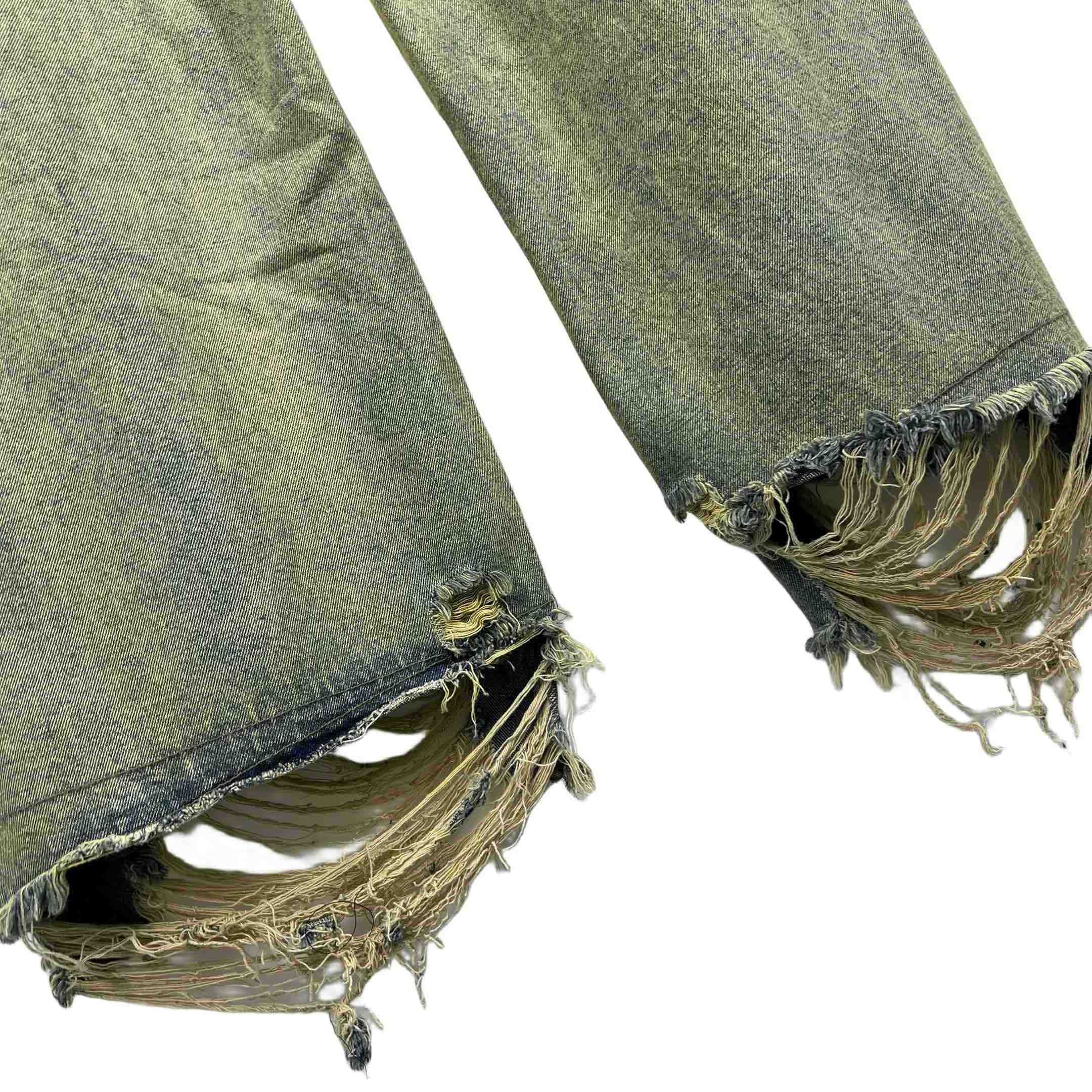 Rick Owens Geth Wide Leg Denim Jeans - FashionPlug
