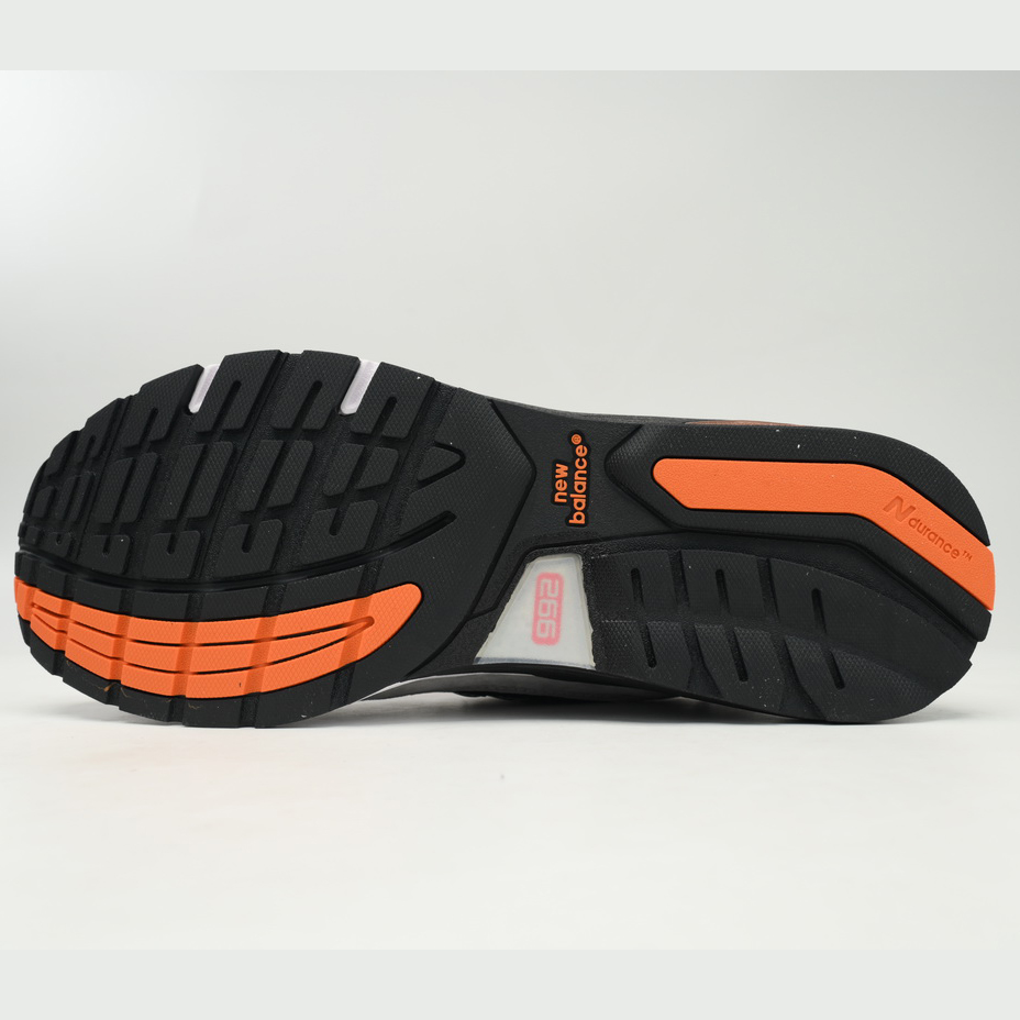 New Balance 992 Gray Orange Sneakers      M992GBO   - FashionPlug