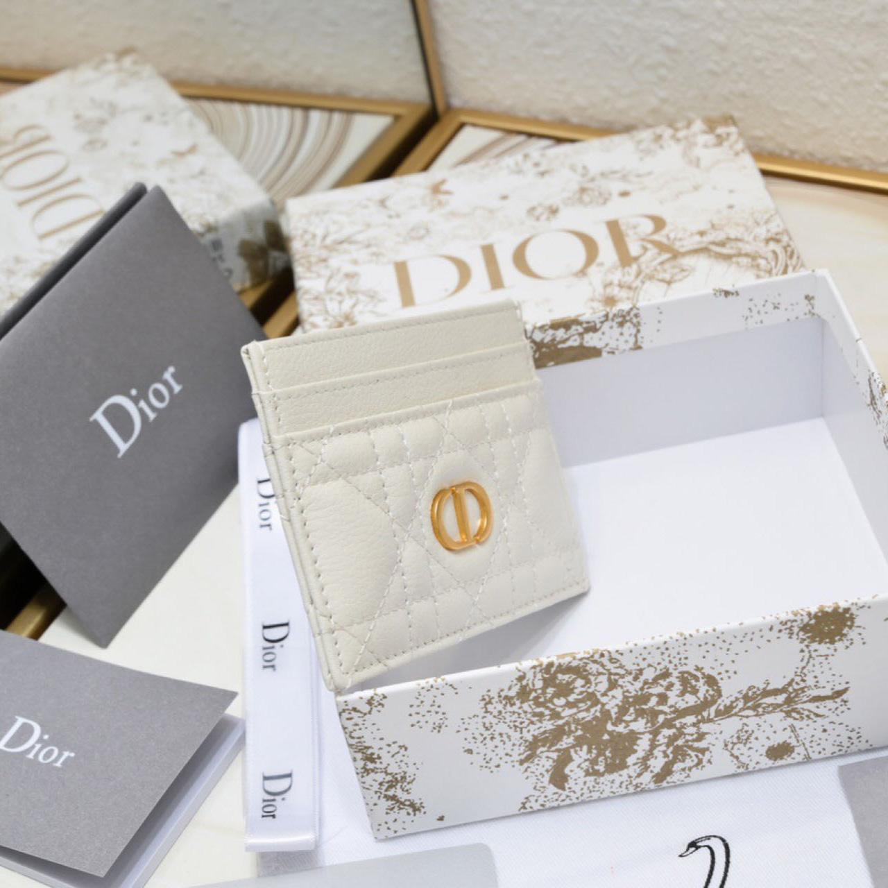 Dior Caro Five-Slot Card Holder   - FashionPlug