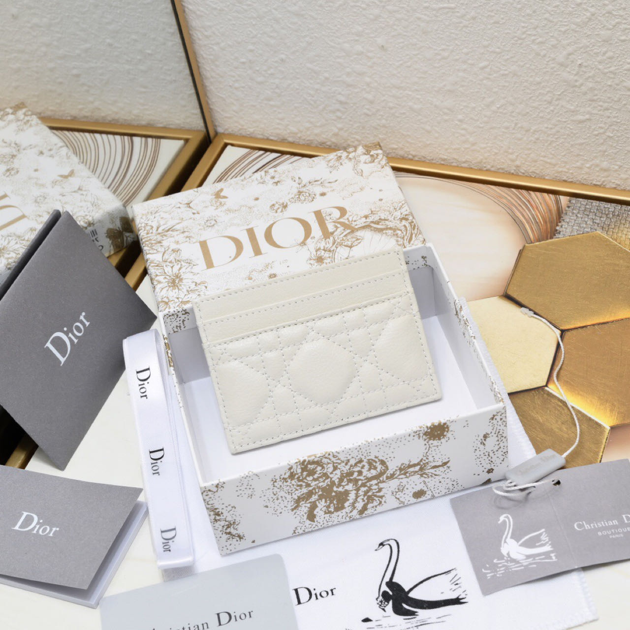 Dior Caro Five-Slot Card Holder   - FashionPlug