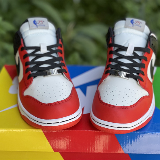 NBA x Nike Dunk Low EMB '75th Anniversary' Sneaker       DD3363-100 - FashionPlug