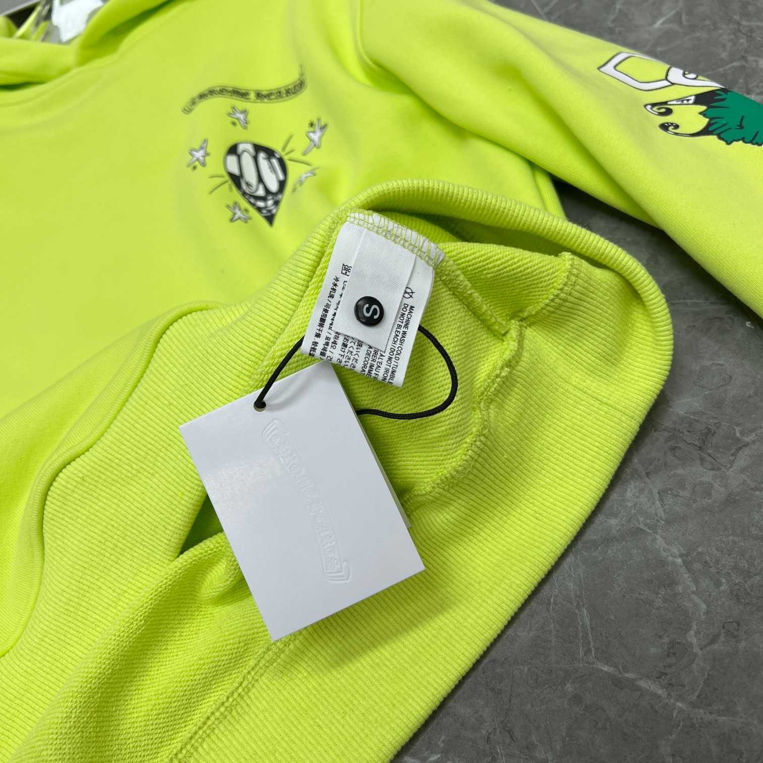 Chrome Heart Matty Boy 'Link' Lime Hoodie - FashionPlug