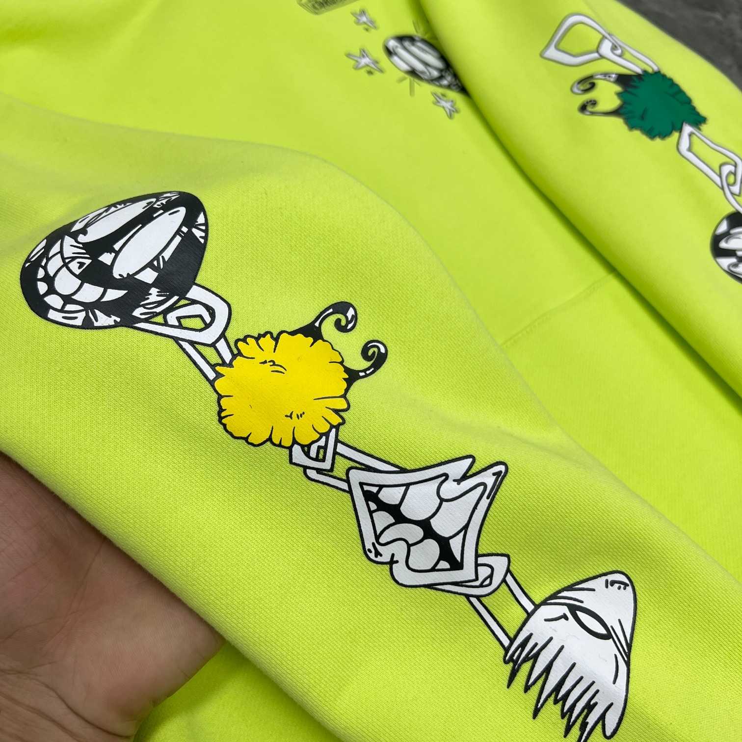 Chrome Heart Matty Boy 'Link' Lime Hoodie - FashionPlug
