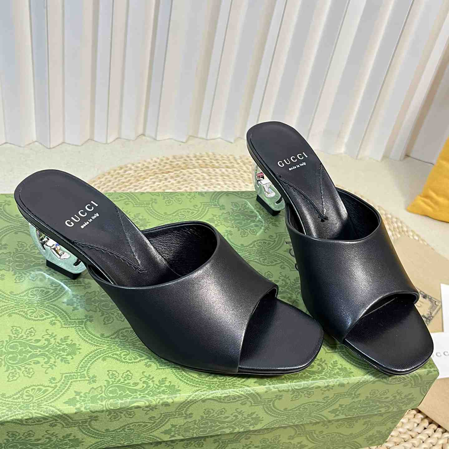 Gucci Women's Interlocking G Heel Sandal - FashionPlug