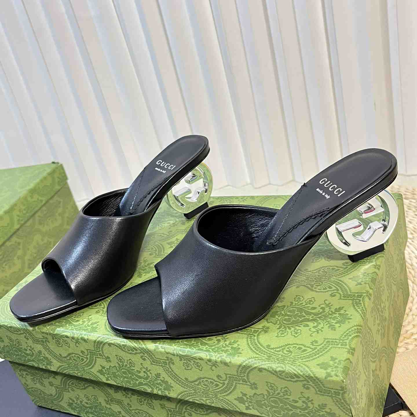Gucci Women's Interlocking G Heel Sandal - FashionPlug