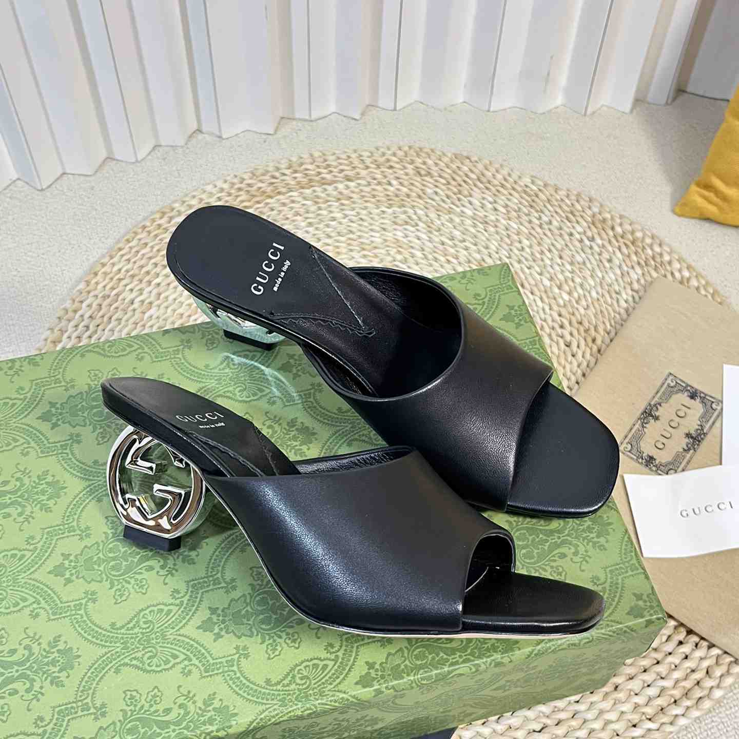 Gucci Women's Interlocking G Heel Sandal - FashionPlug