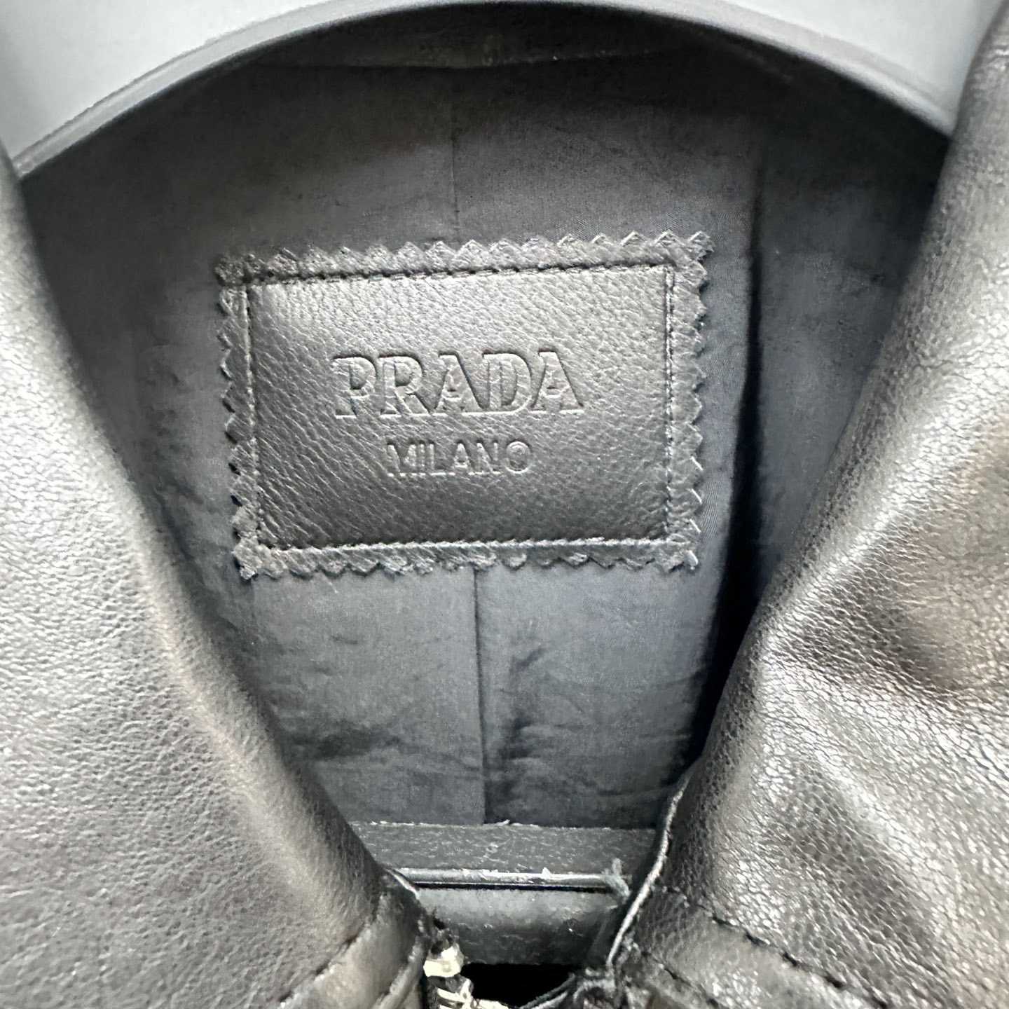 Prada Leather Jacket - FashionPlug
