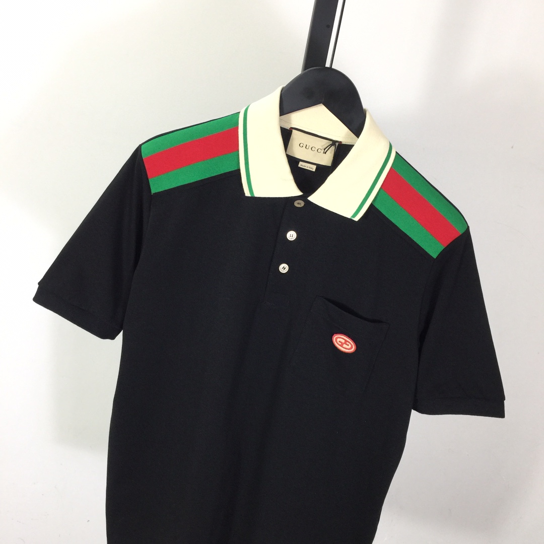 Gucci Cotton Polo With Interlocking G - FashionPlug