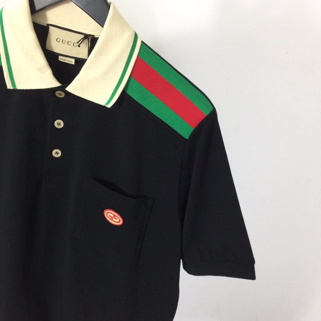 Gucci Cotton Polo With Interlocking G - FashionPlug