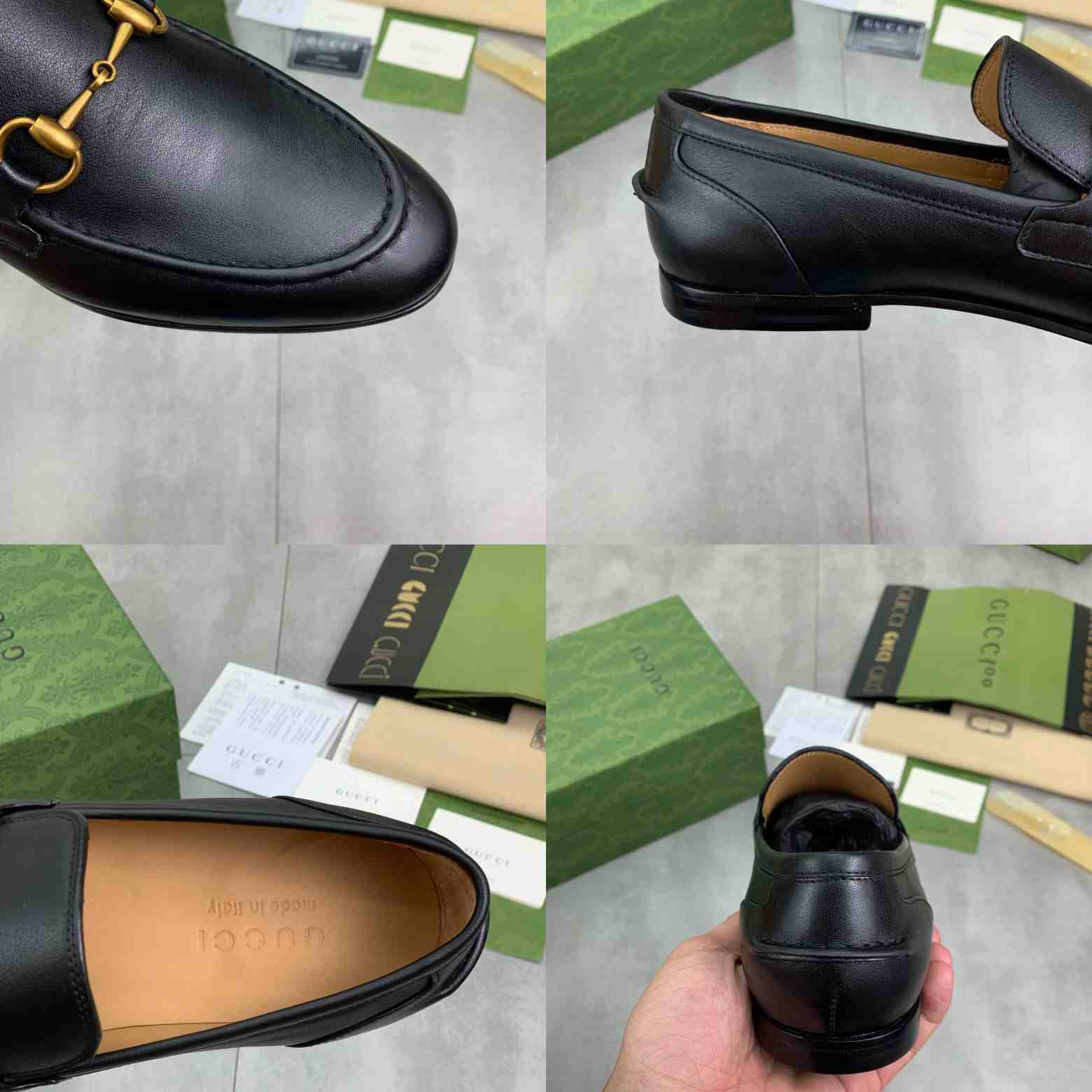 Gucci Jordaan Leather Loafer - FashionPlug