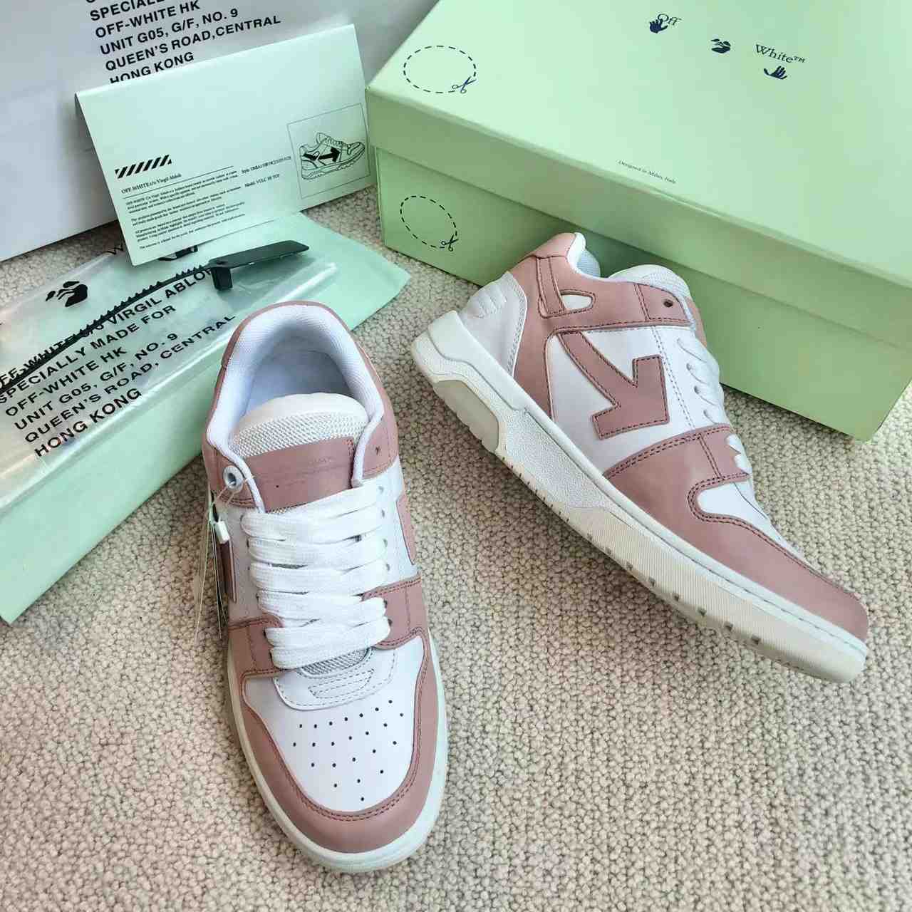 Off-White Out Of Office Lace-Up Sneakers - FashionPlug