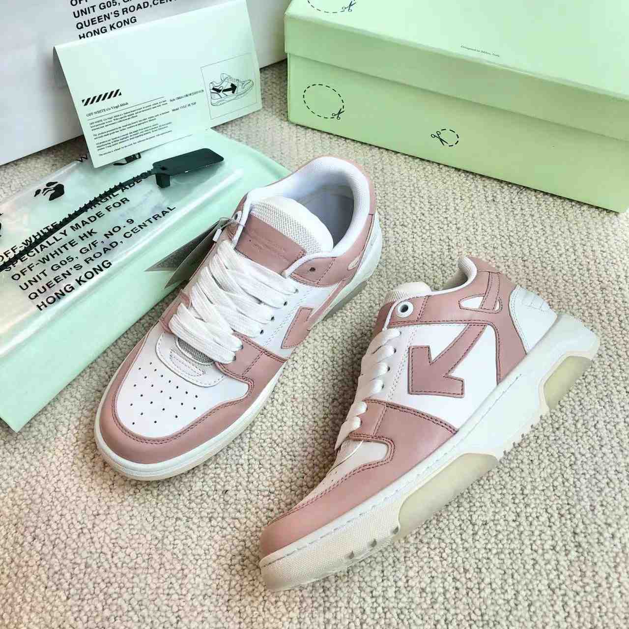 Off-White Out Of Office Lace-Up Sneakers - FashionPlug