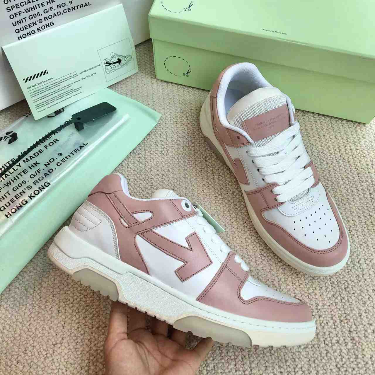 Off-White Out Of Office Lace-Up Sneakers - FashionPlug