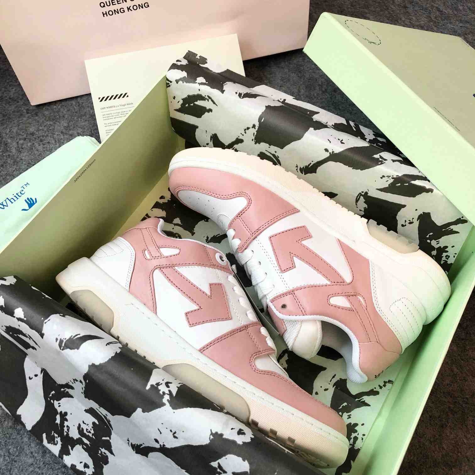 Off-White Out Of Office Lace-Up Sneakers - FashionPlug