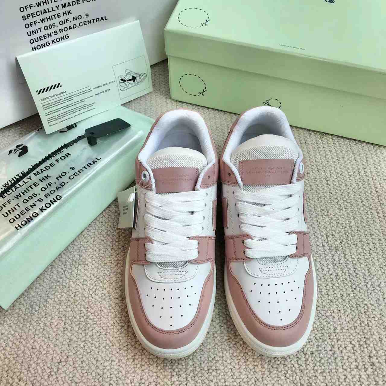 Off-White Out Of Office Lace-Up Sneakers - FashionPlug