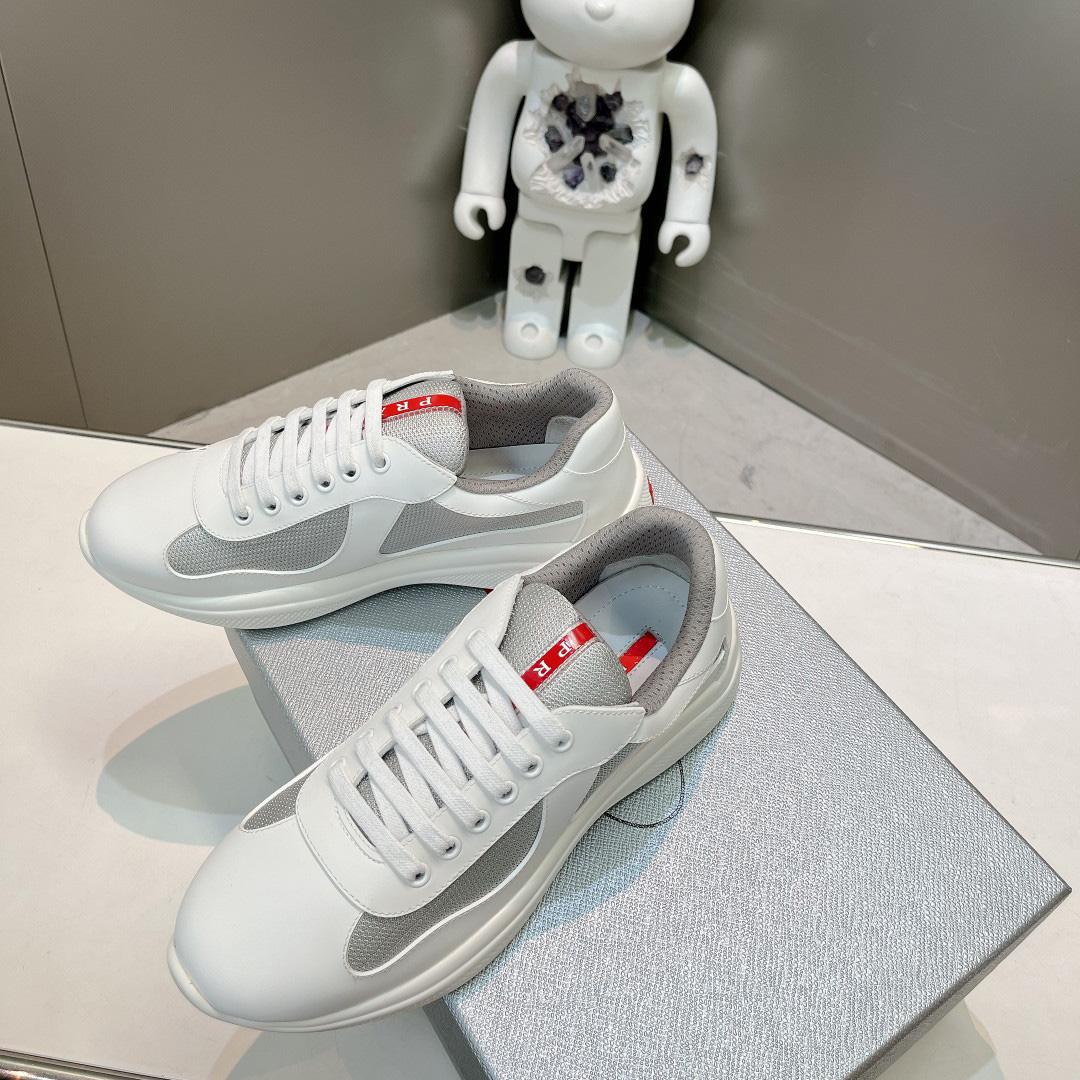 Prada America's Cup Soft Rubber And Bike Fabric Sneakers - FashionPlug