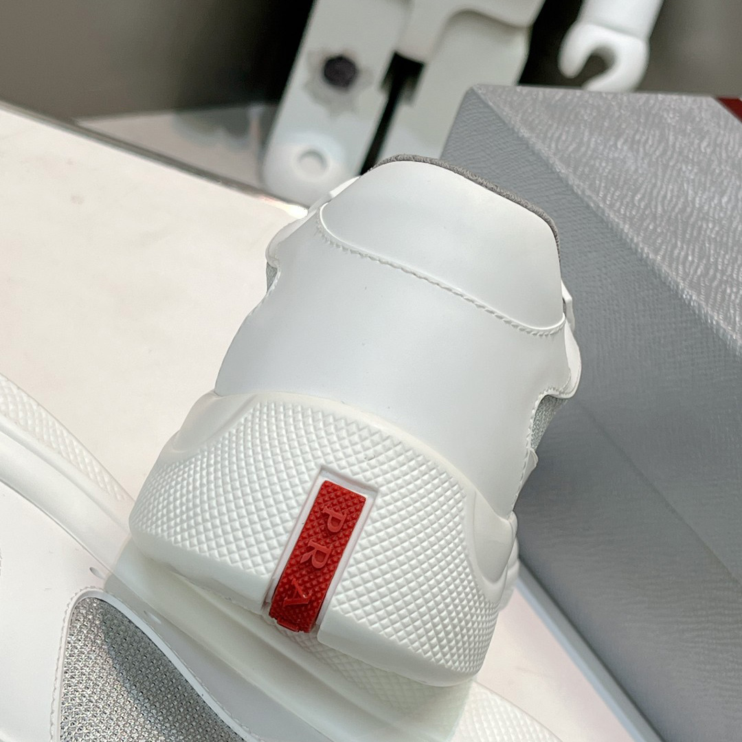 Prada America's Cup Soft Rubber And Bike Fabric Sneakers - FashionPlug