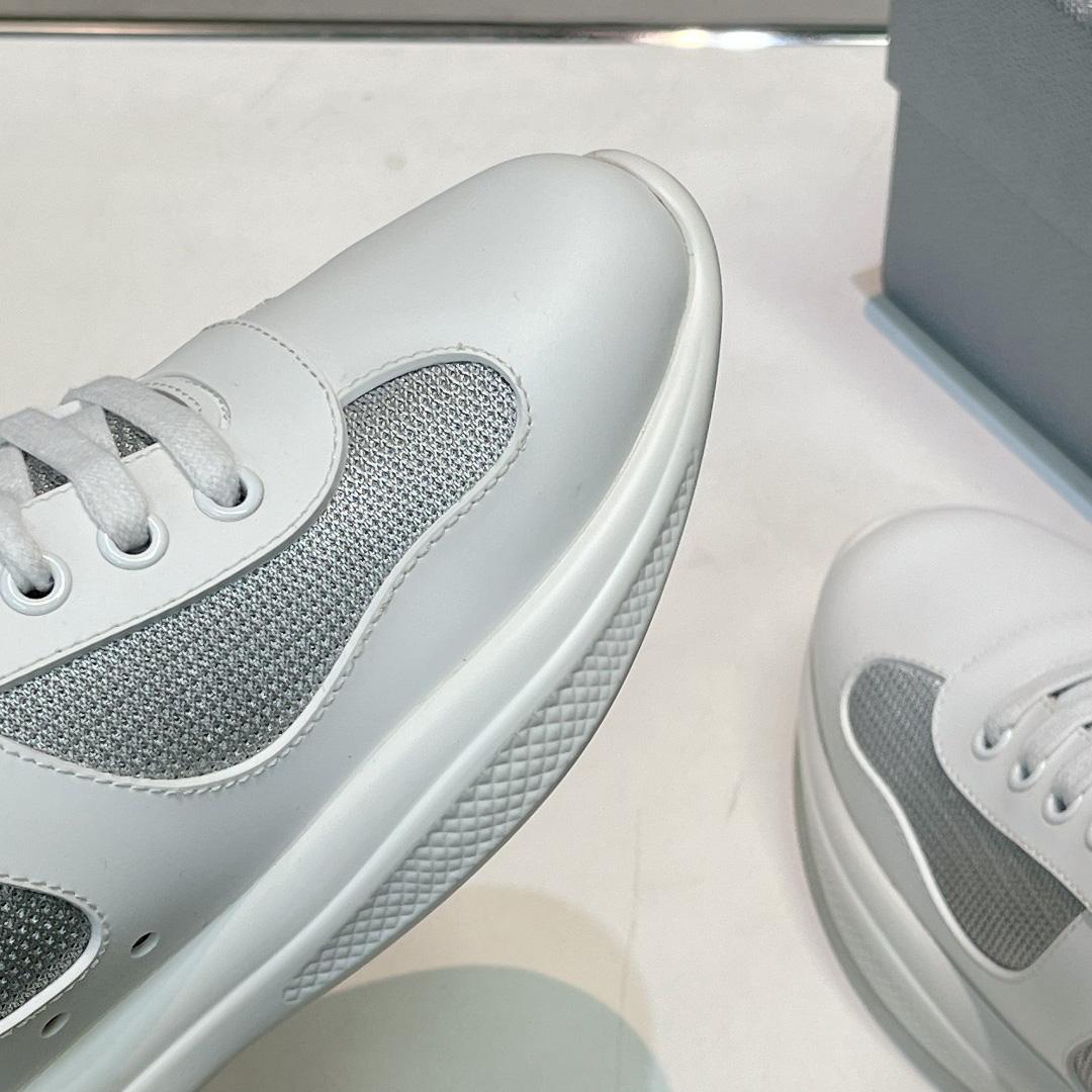 Prada America's Cup Soft Rubber And Bike Fabric Sneakers - FashionPlug