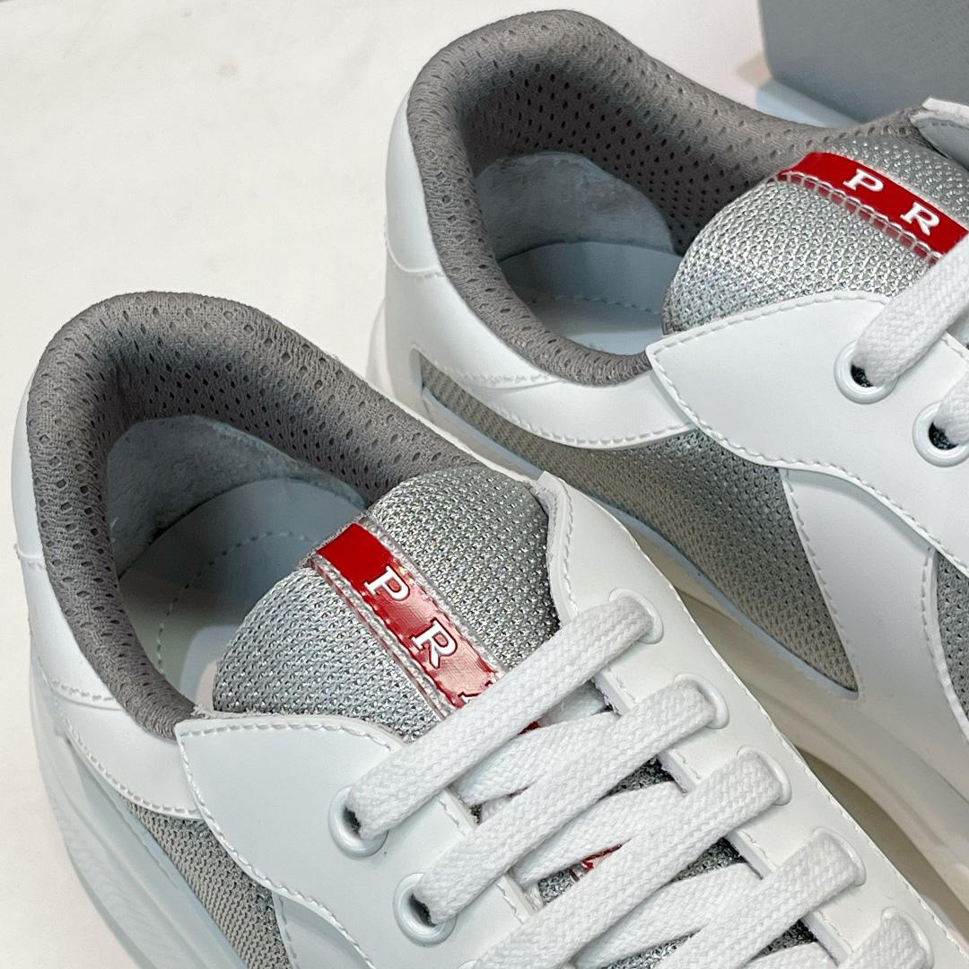 Prada America's Cup Soft Rubber And Bike Fabric Sneakers - FashionPlug