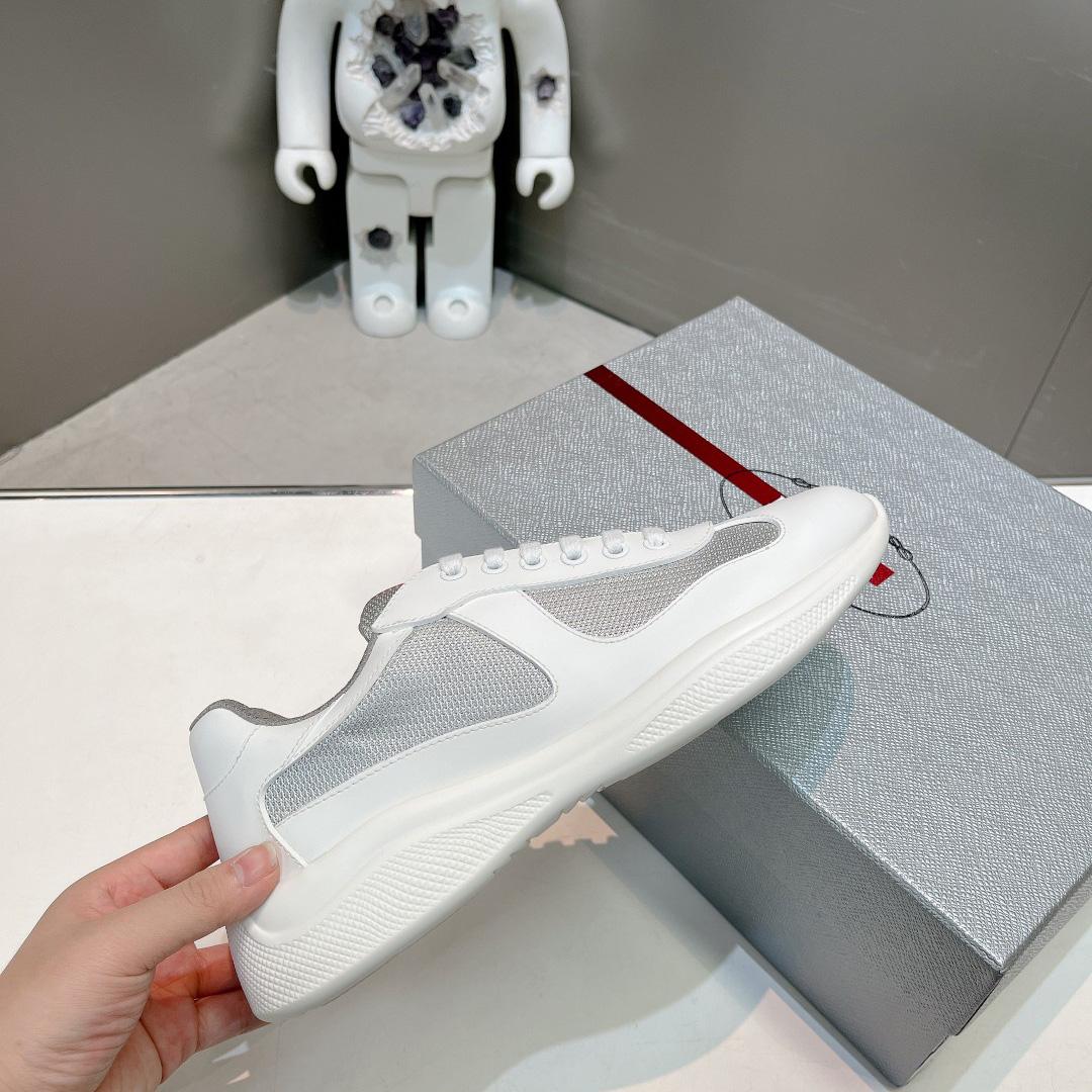 Prada America's Cup Soft Rubber And Bike Fabric Sneakers - FashionPlug
