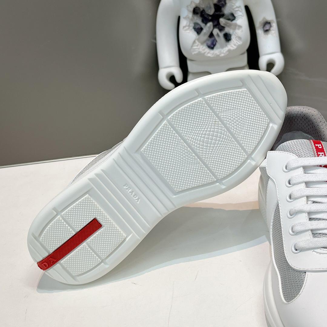 Prada America's Cup Soft Rubber And Bike Fabric Sneakers - FashionPlug